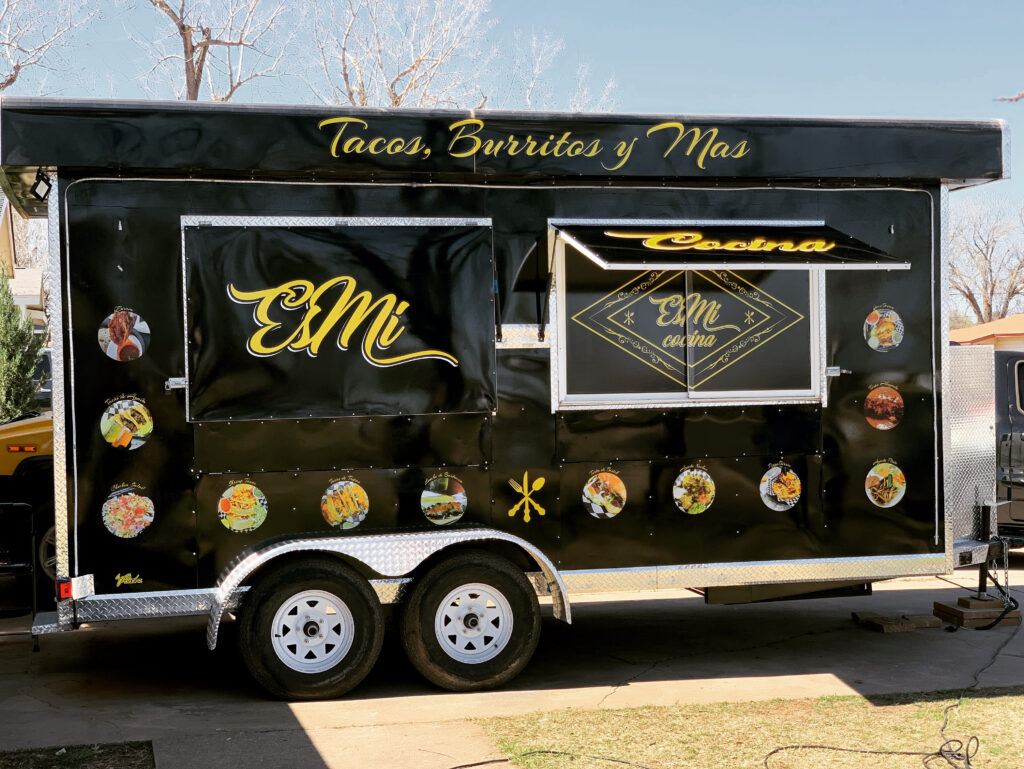 Food Trailer with graphics